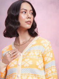 DressBerry Women Fair Isle Acrylic Cardigan
