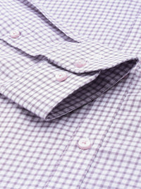 Raymond Men Slim Fit Micro Checks Pure Cotton Formal Shirt
