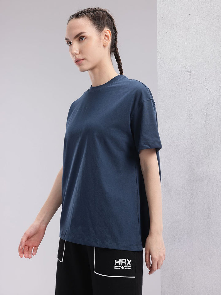 HRX by Hrithik Roshan Graphic Printed Drop-Shoulder Sleeves T-shirt