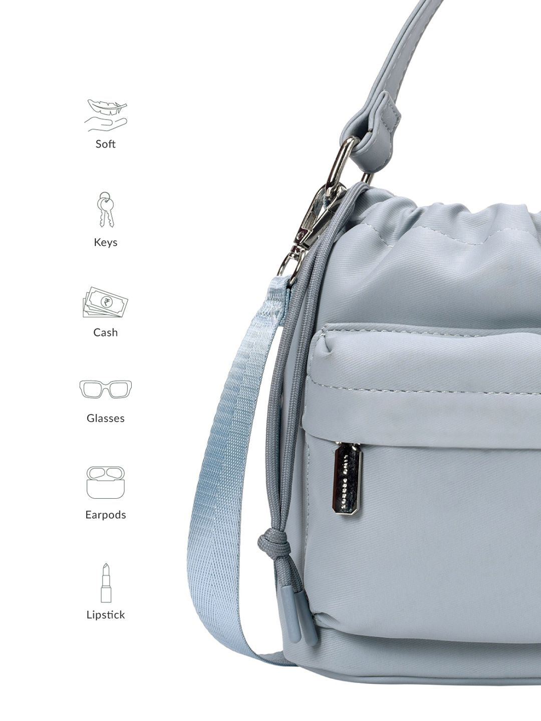 Lino Perros Bucket Handheld Bag With Pouch