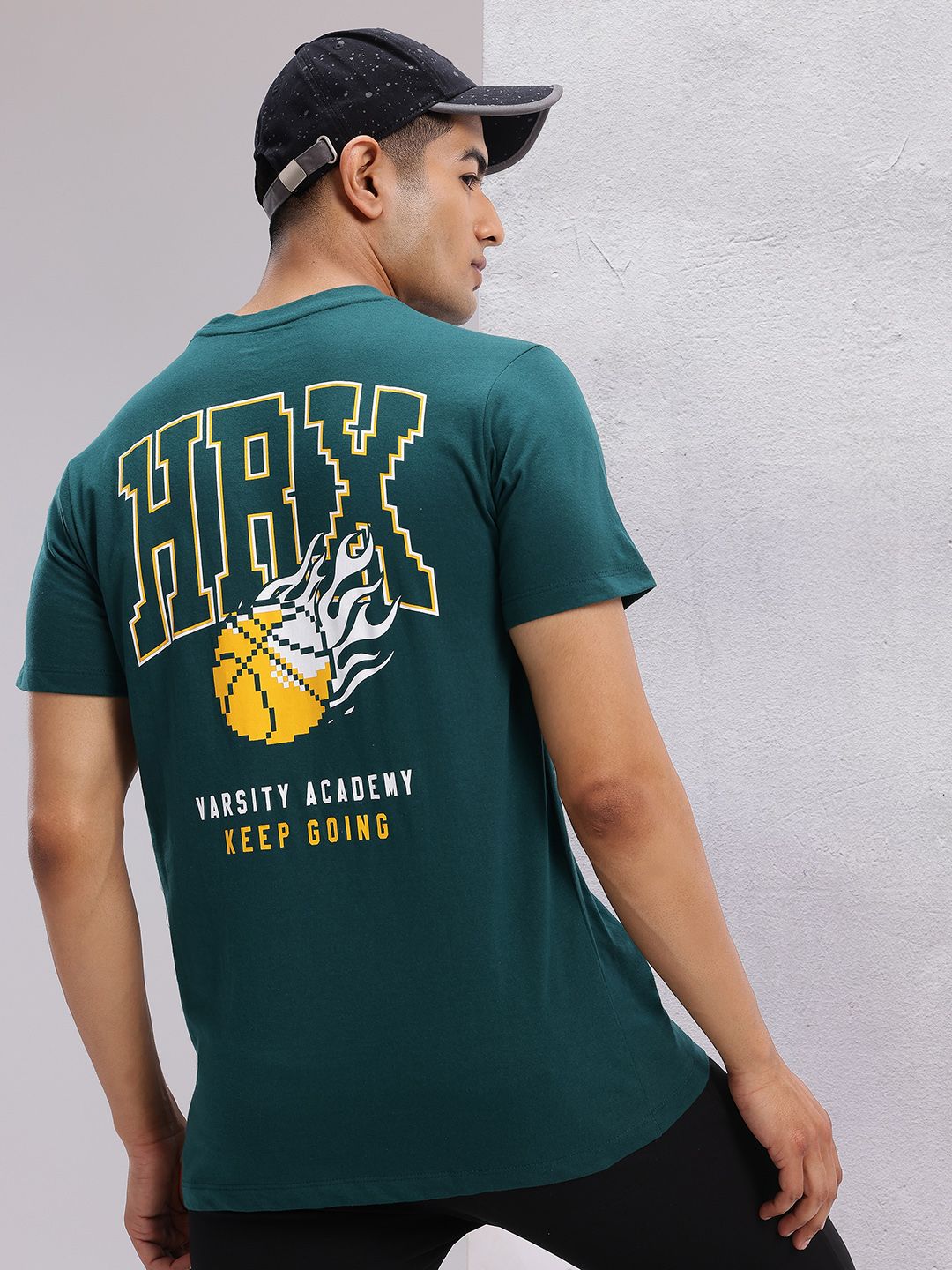 HRX by Hrithik Roshan Brand Logo Printed Lifestyle T-shirt