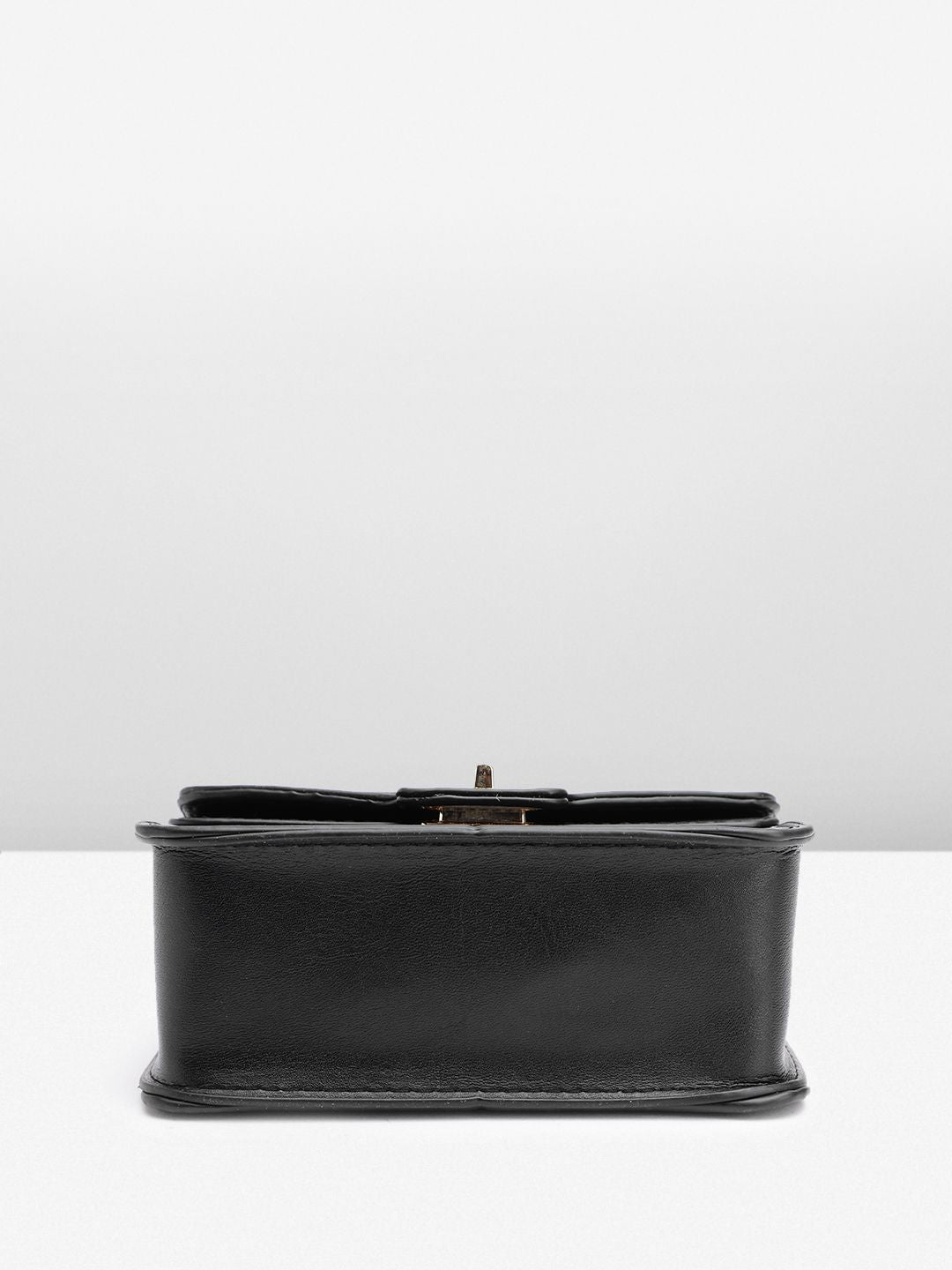 DressBerry Textured Structured Satchel Bag
