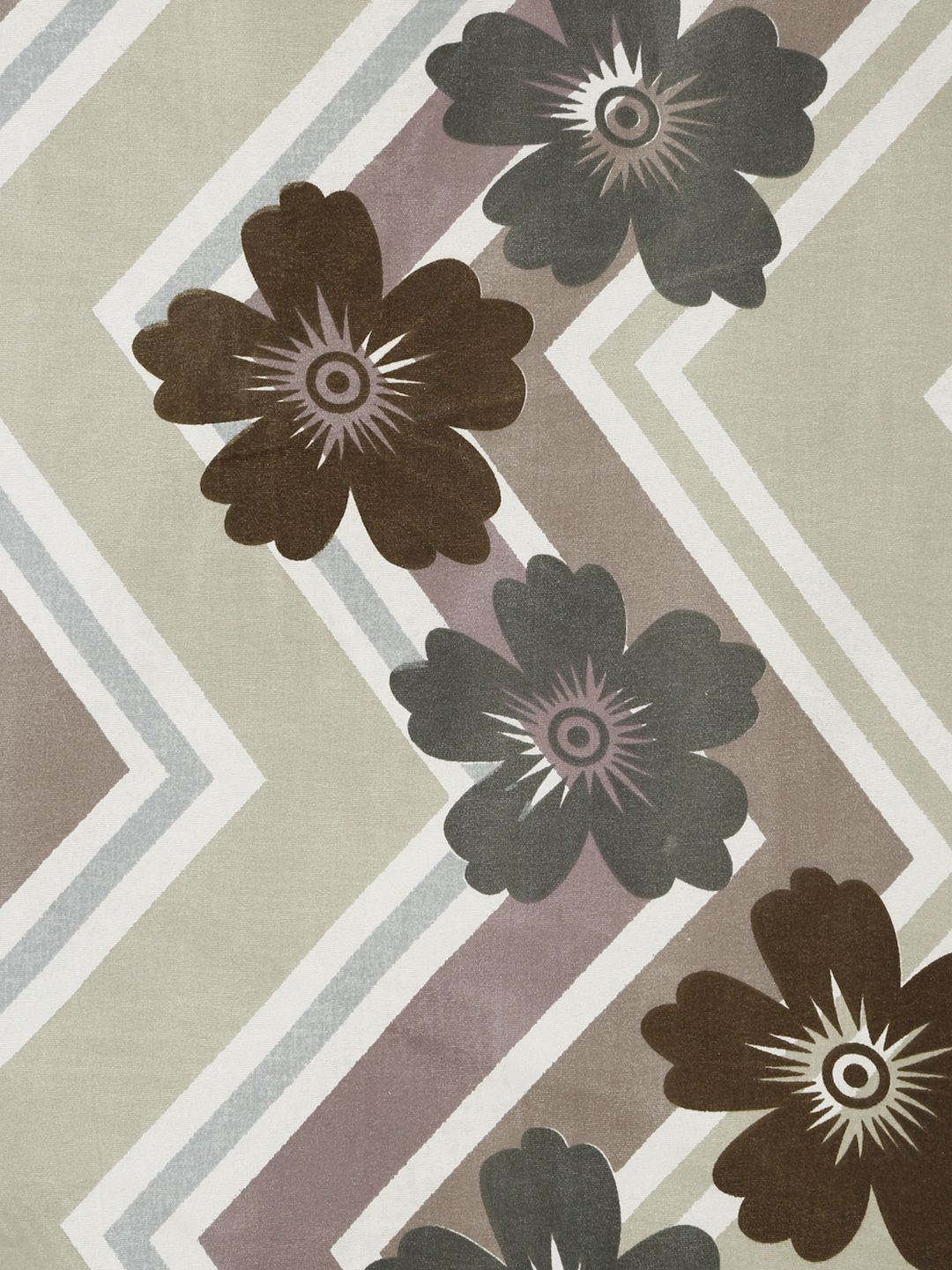 Set Cadar King Dipasang Aura Grey & Maroon Printed 300 TC 2.5 m x 2.25 m