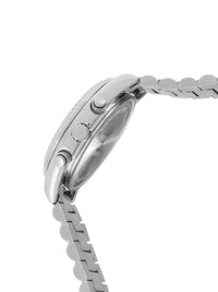 French Connection Women Dial & Stainless Steel Bracelet Style Straps Analogue Chronograph Watch FCM06USM