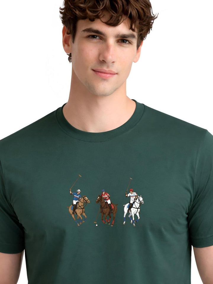 ADRO Men Sports Printed T-shirt