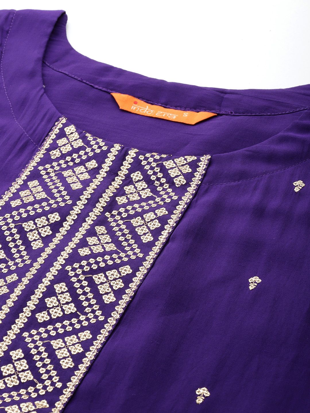 Indo Era Ethnic Motifs Embroidered Sequinned Kurta with Trousers & Dupatta