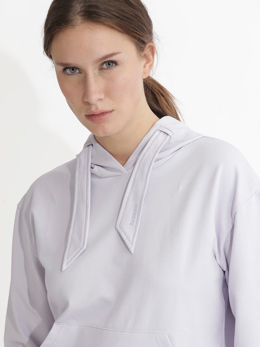 RAREISM Hooded Cotton Pullover Sweatshirt