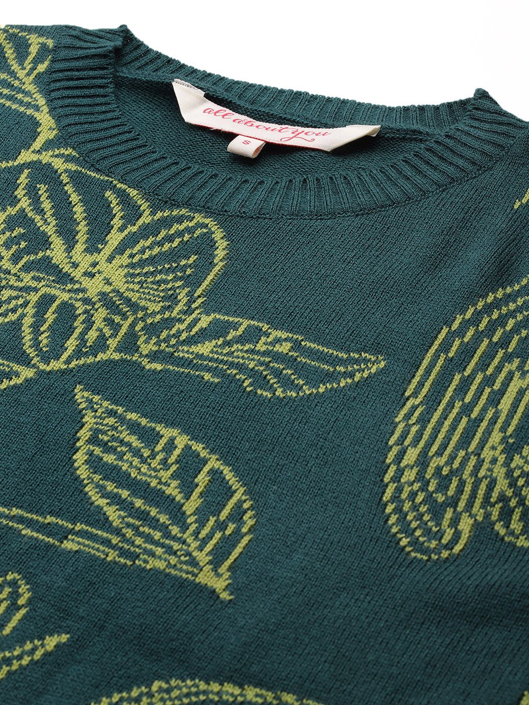 all about you Floral Acrylic Pullover