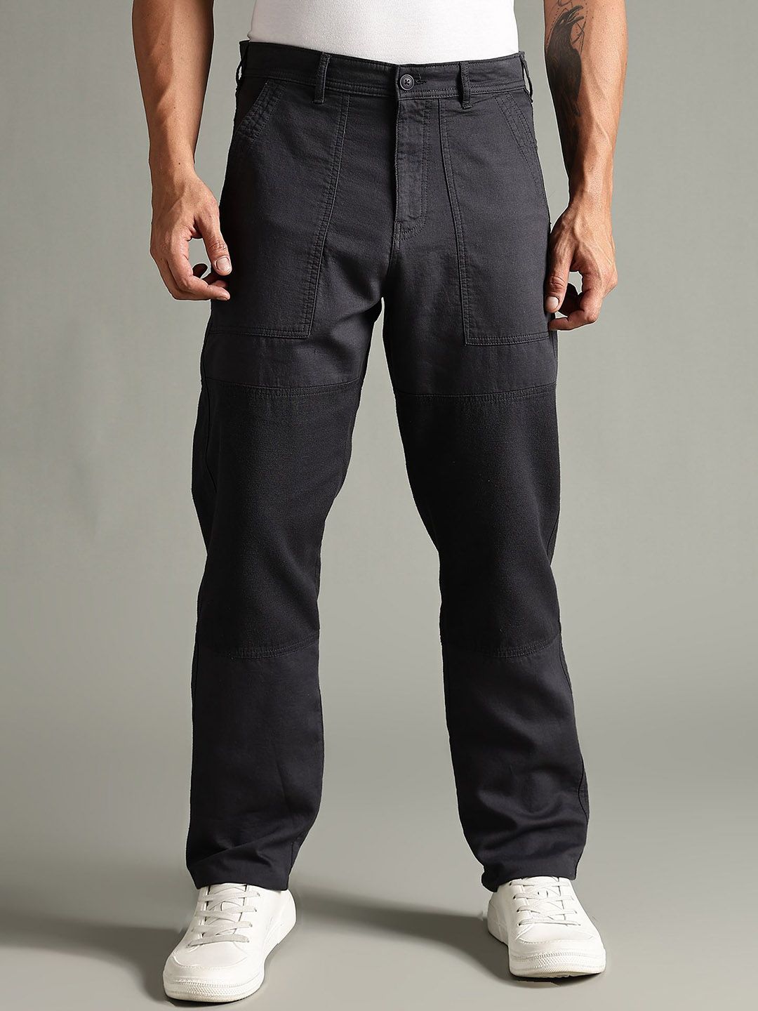 Thomas Scott Men Smart Relaxed Fit Easy Wash Trousers