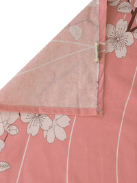 KLOTTHE Pink Floral Pure Cotton 400 TC King Bedsheet with 2 Pillow Covers-250X225 cm