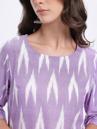 Anouk Ikat Print Kurta with Trousers & With Dupatta