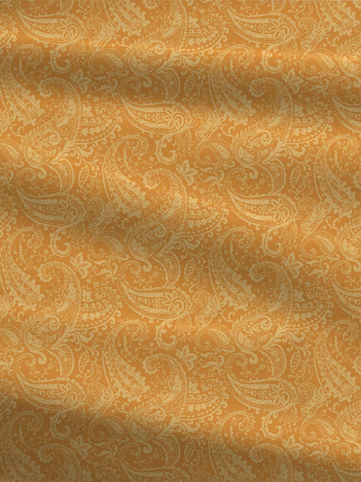 MYTRIDENT Paisley Urban Comfort Flat 144TC Queen Cotton 1 Bedsheet with 2 Pillow Covers