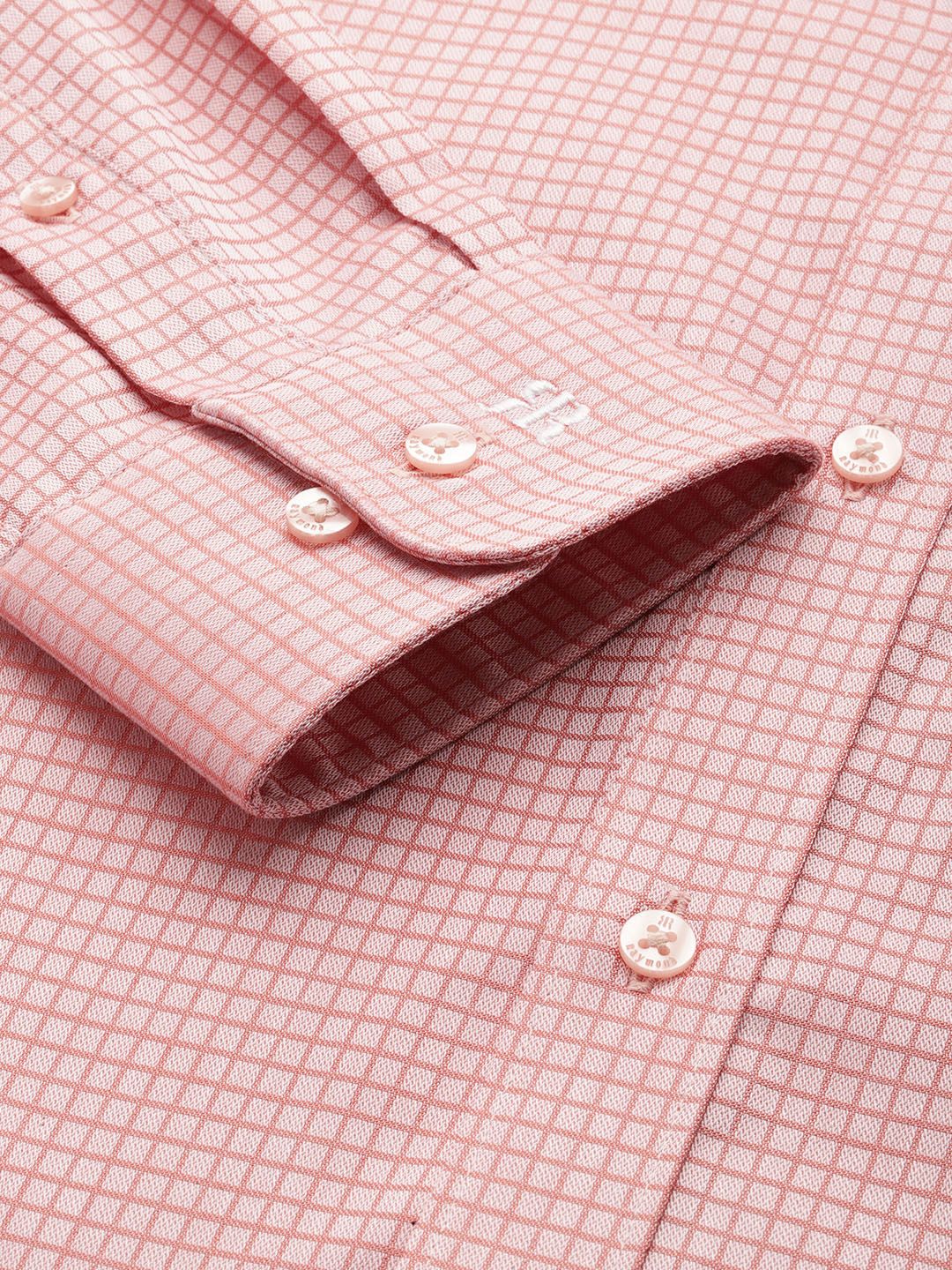 Raymond Slim Fit Self Checked Pure Cotton Formal Shirt