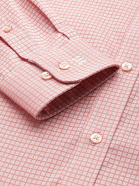 Raymond Slim Fit Self Checked Pure Cotton Formal Shirt