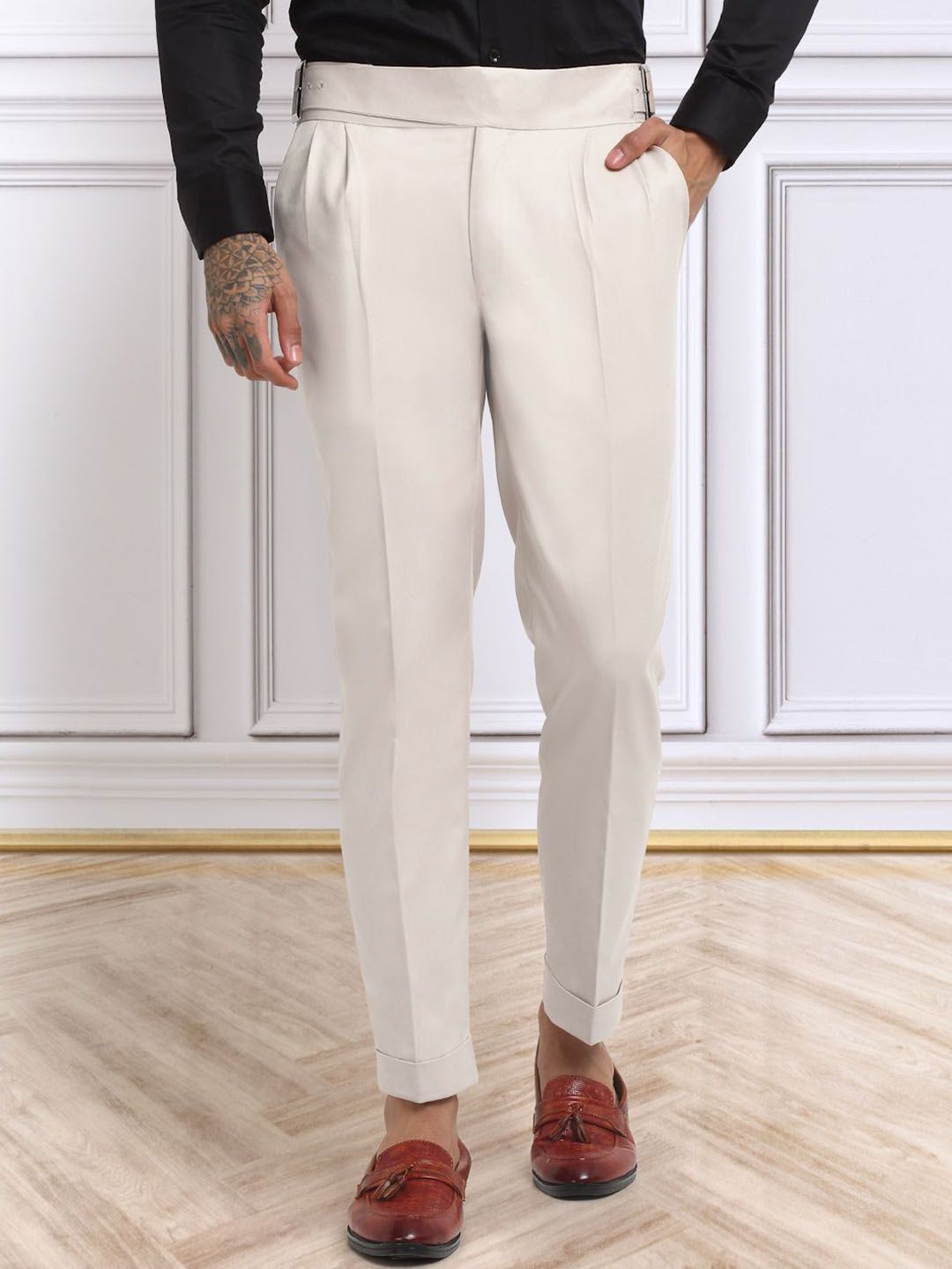 KLOTTHE Men Italian Gurkha Pants