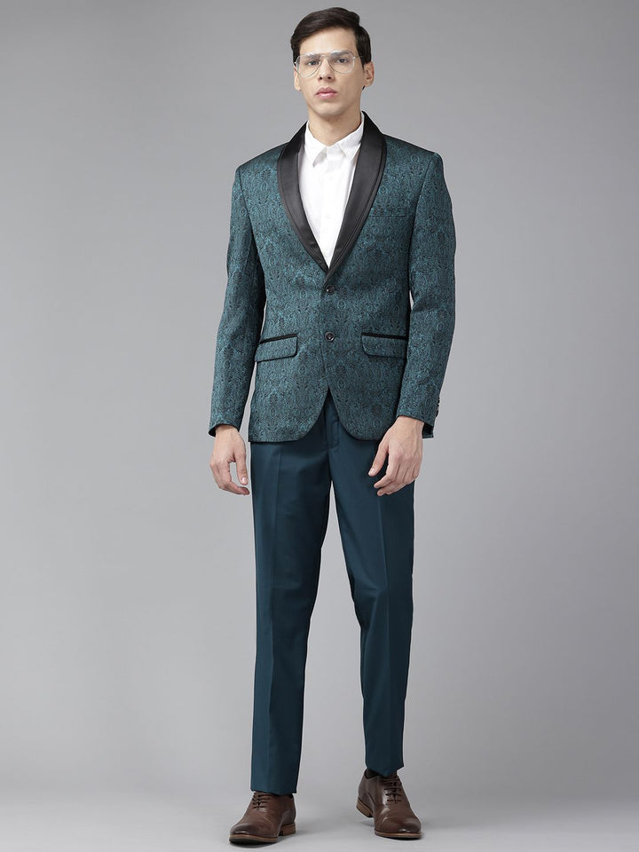 Park Avenue Self-Design Super Slim-Fit Single-Breasted 2-Piece Party Suit