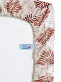 Myntra Elegant Homes Beige Floral 400 TC Single Bedsheet with 1 Pillow Covers