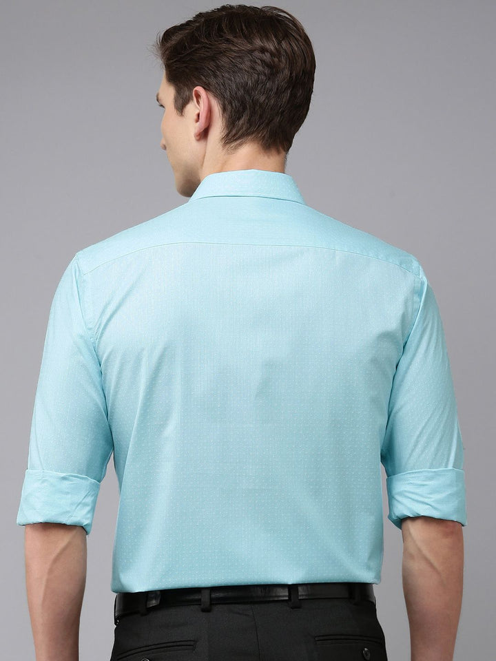 Park Avenue Self Design Slim Fit Formal Shirt