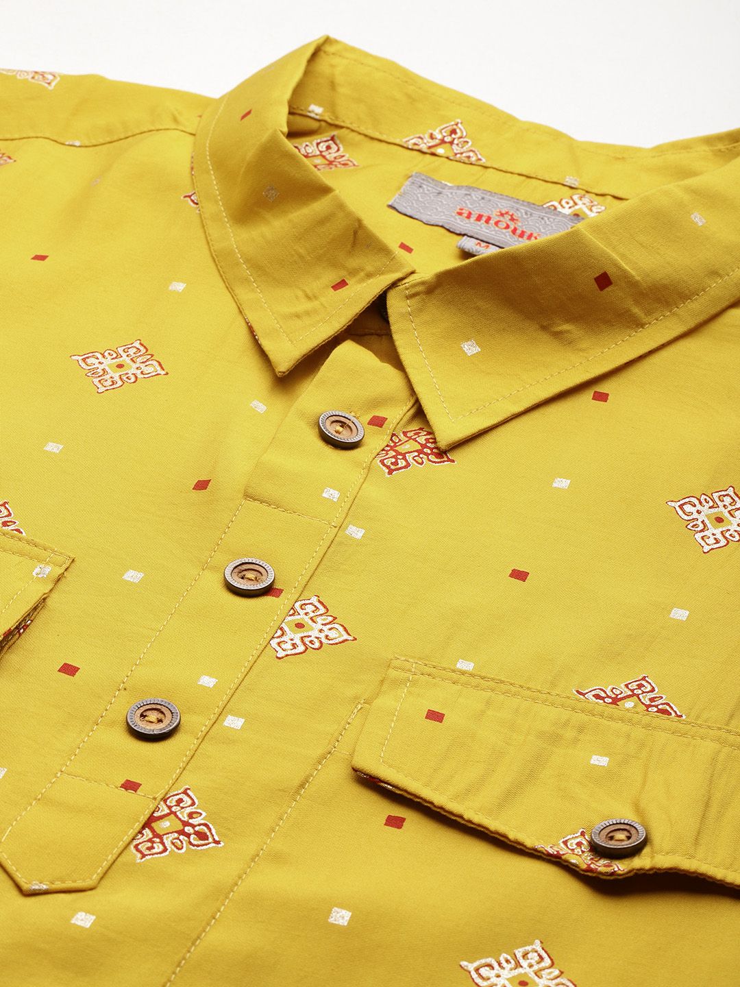 Anouk Men Ethnic Motifs Printed Regular Kurta with Salwar
