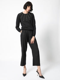 RAREISM JUNICH Embellished Round Neck Pullover