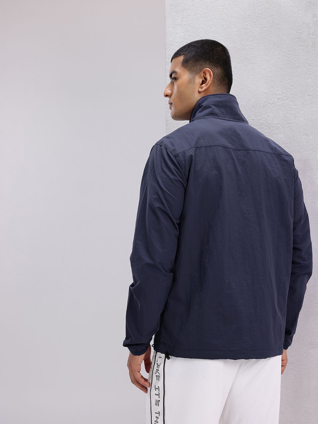 HRX by Hrithik Roshan Mock Collar Rapid-Dry Running Jacket with Toggle Hem