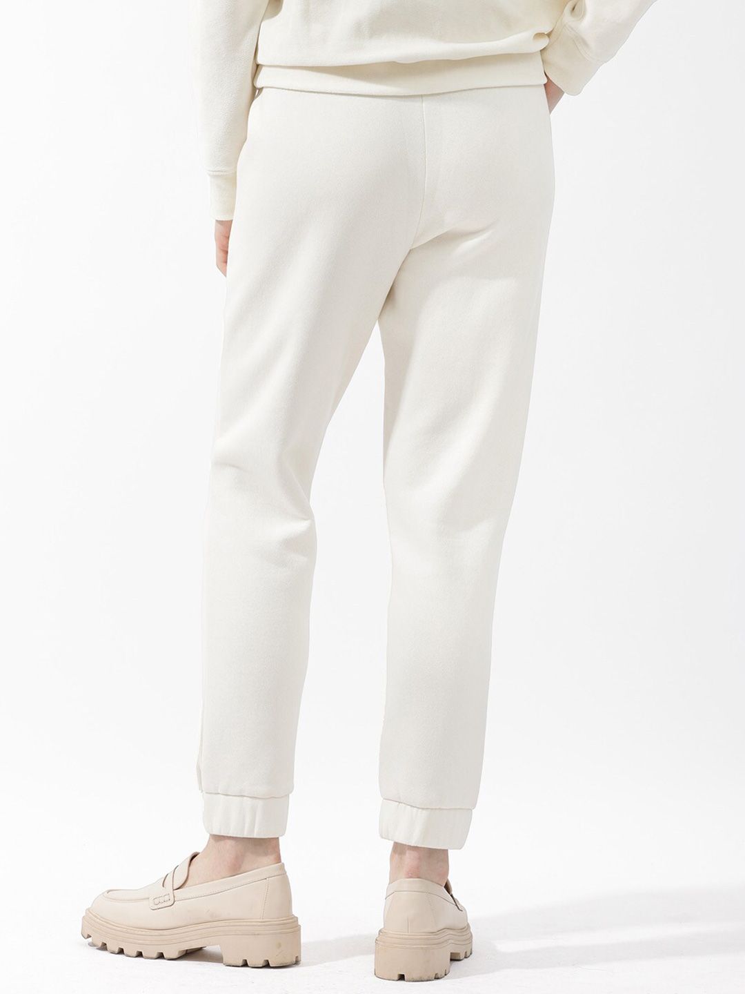 RAREISM Women Mid-Rise Slim-Fit Cotton Joggers