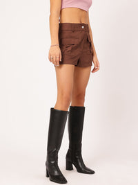 DressBerry Women Utility Cargo-Style Shorts