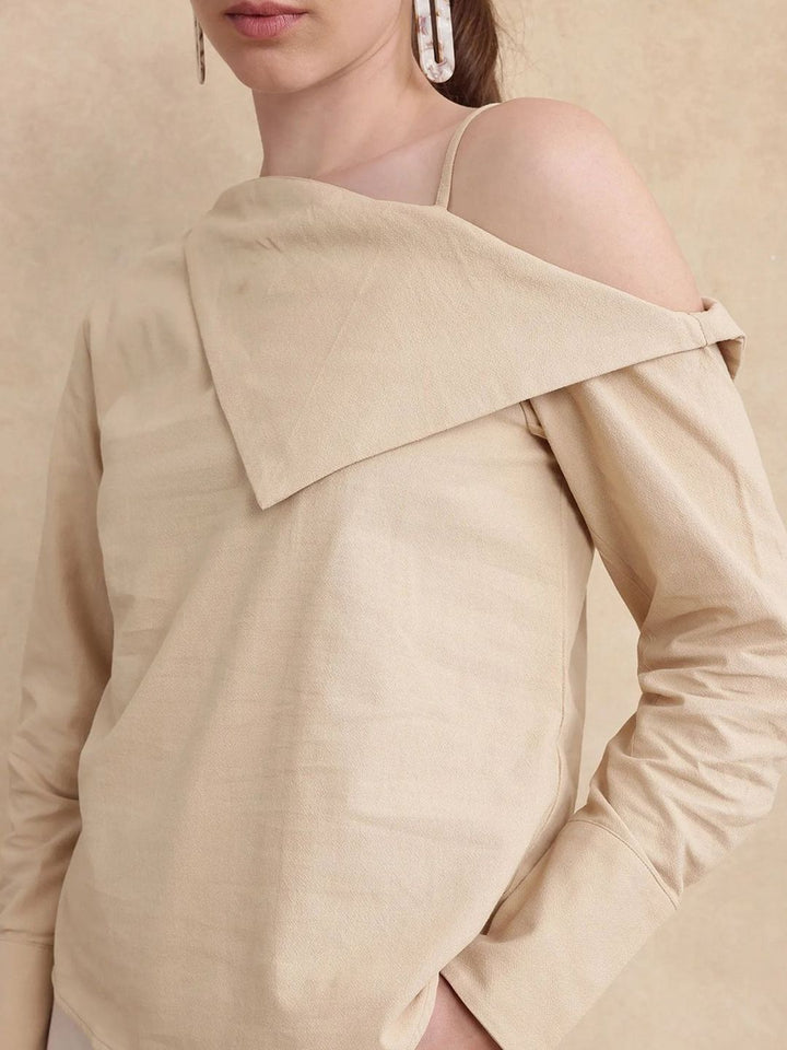 Rareism Nimlu Wanita Light Sand Top