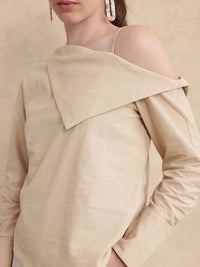 Rareism Nimlu Wanita Light Sand Top