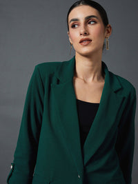 SASSAFRAS worklyf Self Design Notched Lapel Single-Breasted Blazers