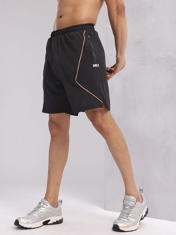 HRX by Hrithik Roshan Men Brand Logo Print Detail Training Shorts with Contrast Piping