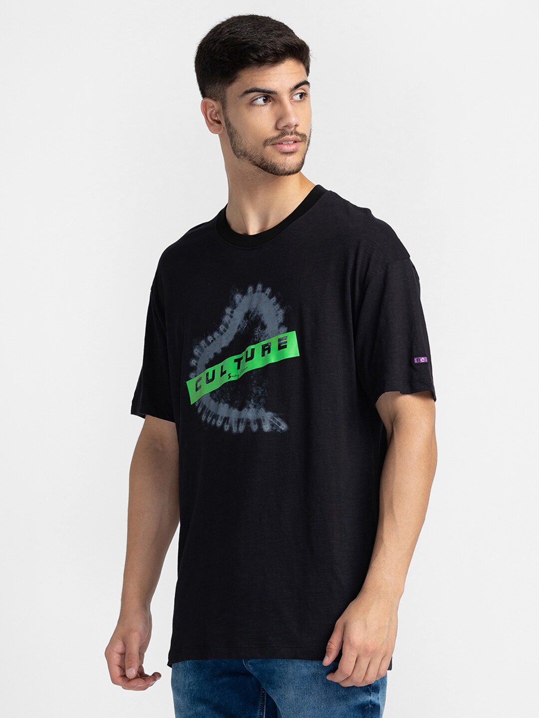 Being Human Typography Printed Round Neck T-shirt
