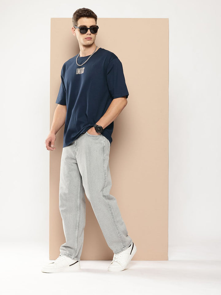 Difference of Opinion Men Graphic Printed Oversized T-shirt
