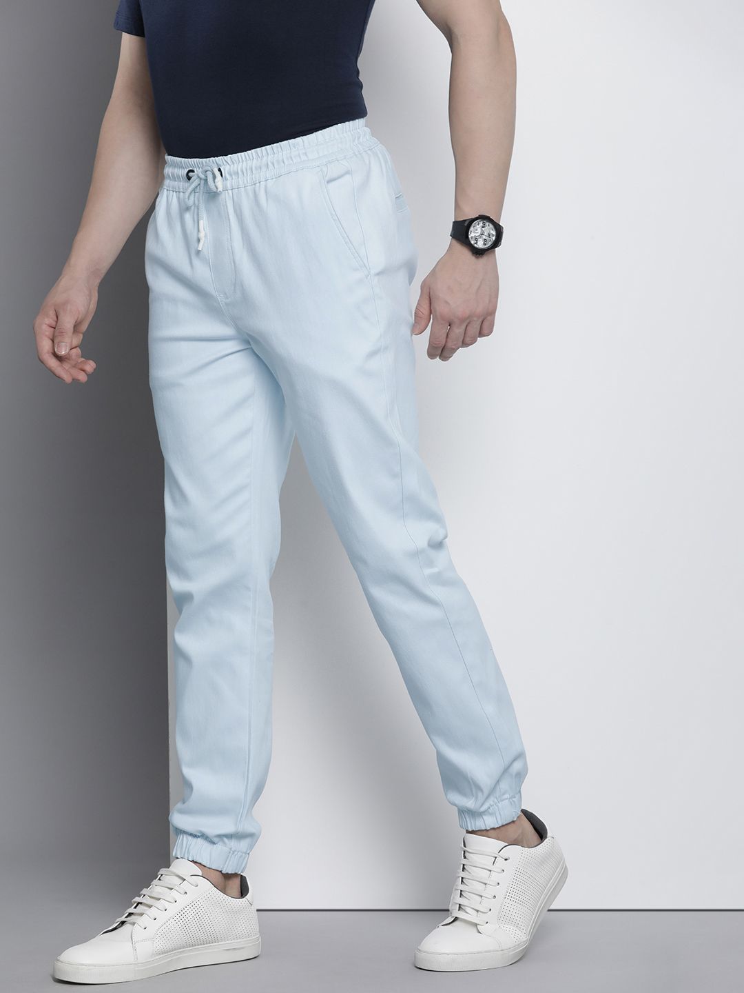 The Indian Garage Co Men Solid Slim Fit Joggers