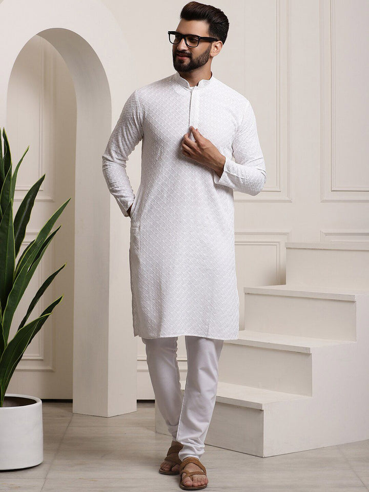 SOJANYA Ethnic Motifs Embroidered Pure Cotton Kurta