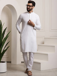 SOJANYA Ethnic Motifs Embroidered Pure Cotton Kurta