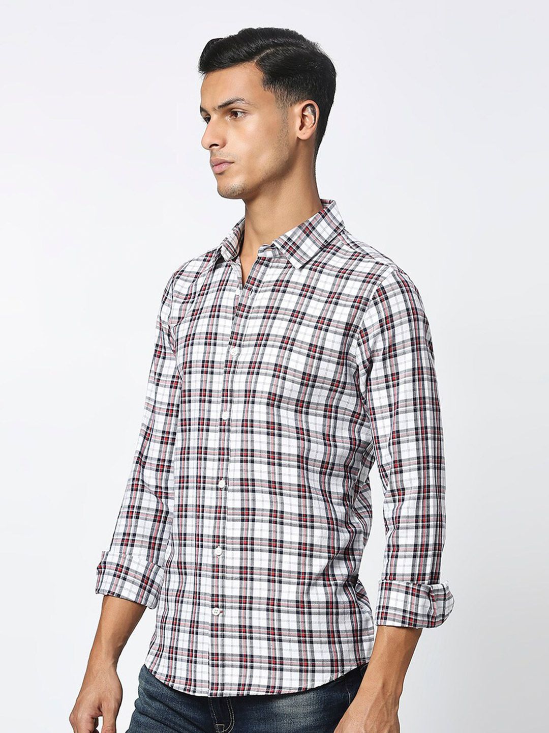 Being Human Slim Fit Cotton Casual Shirt