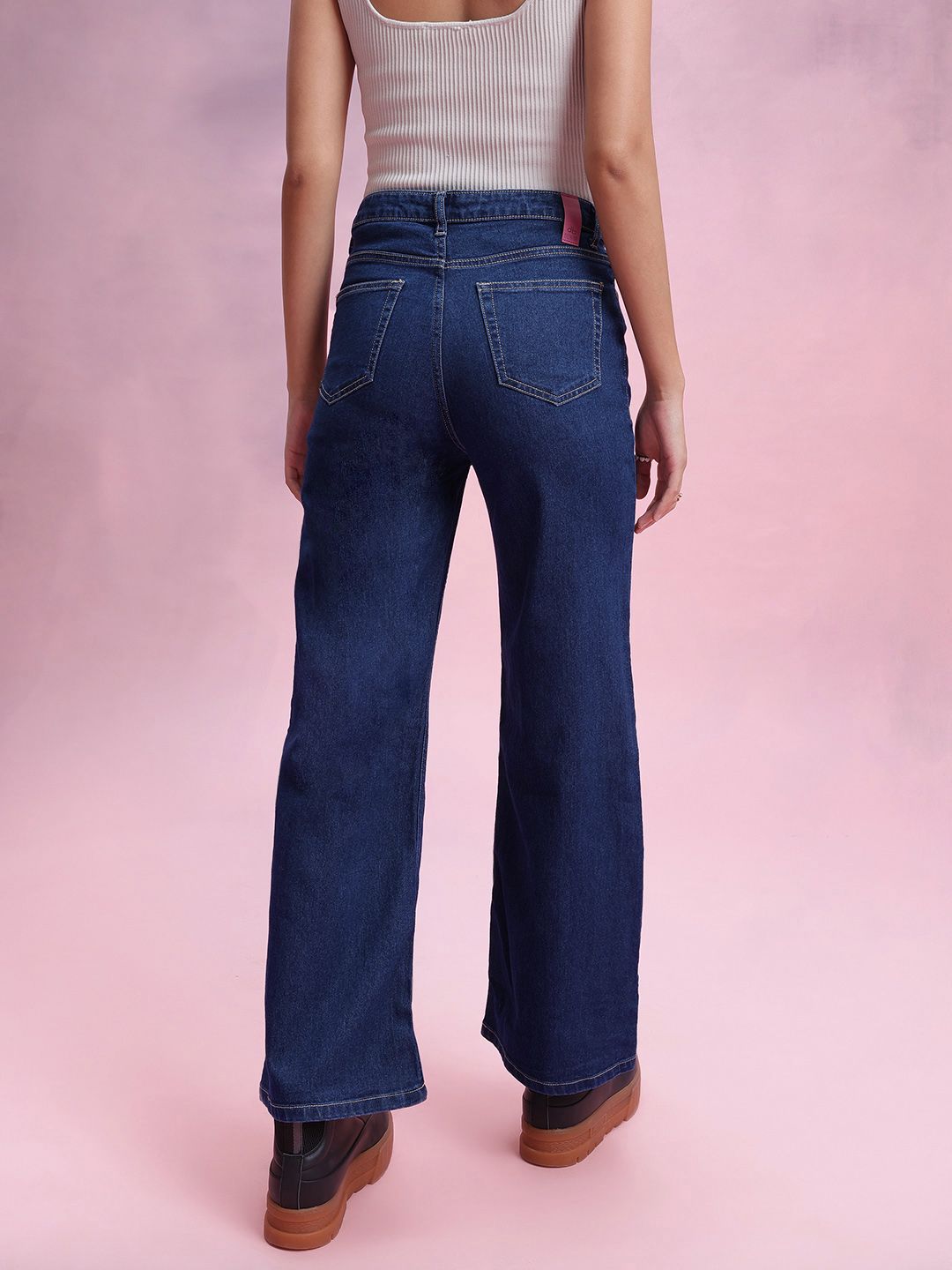 DressBerry Women Flared High-Rise Stretchable Jeans
