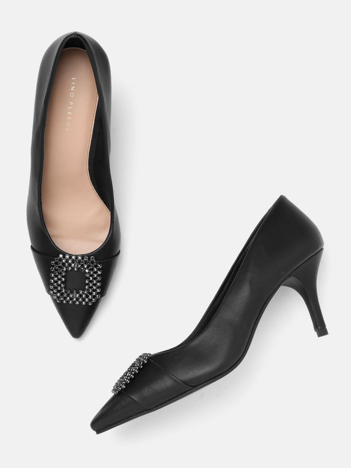 Lino Perros Embellished Slim Heeled Pumps