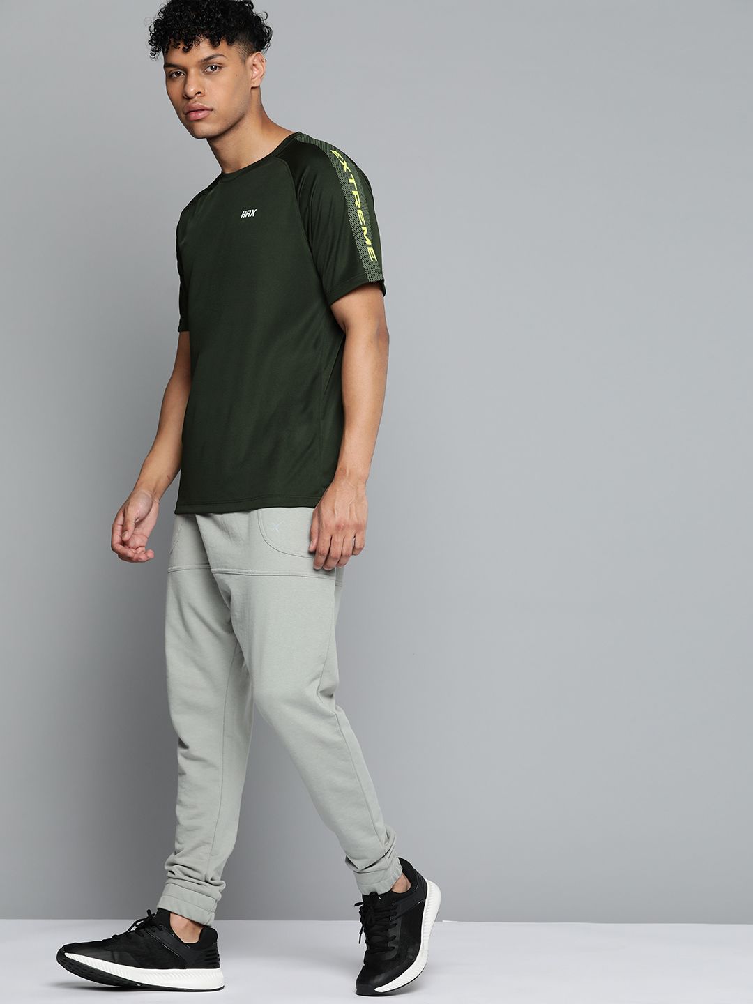 HRX By Hrithik Roshan Training Men Rapid-Dry Brand Carrier T-shirt