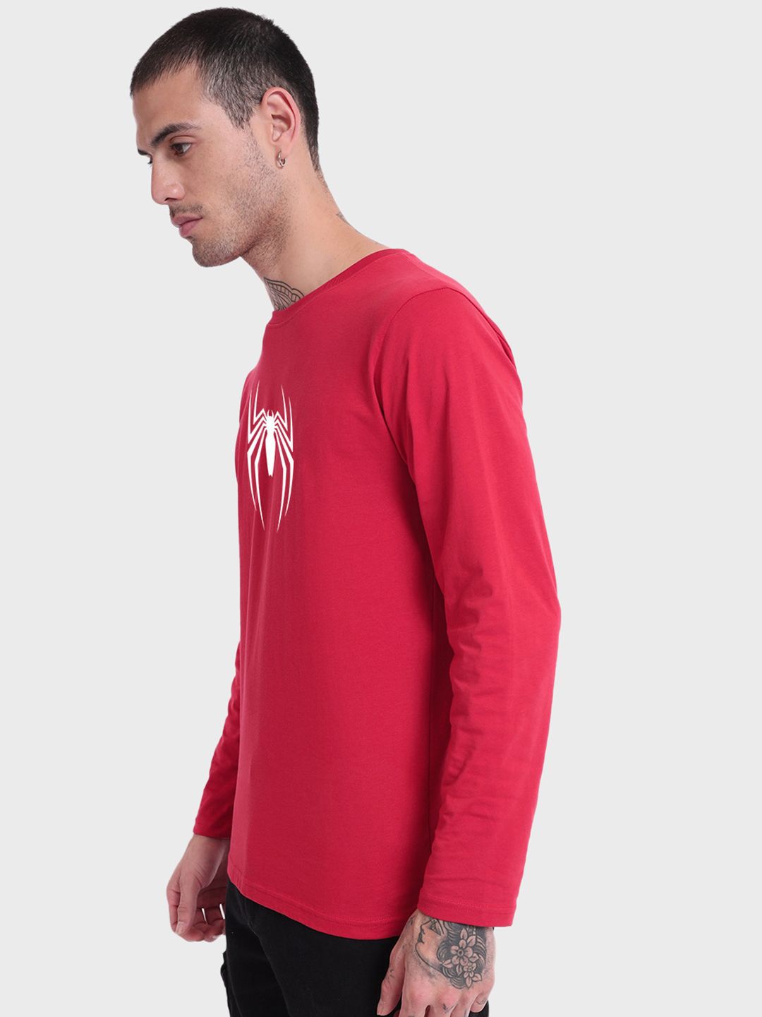 Bewakoof Men Graphic Printed Round Neck Pure Cotton Spider-Man T-shirt