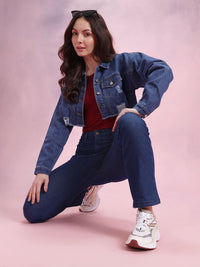 DressBerry Women Straight Fit High-Rise Stretchable Jeans