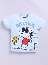 Happy Faces Boys Snoopy Printed Pure Cotton T-shirt