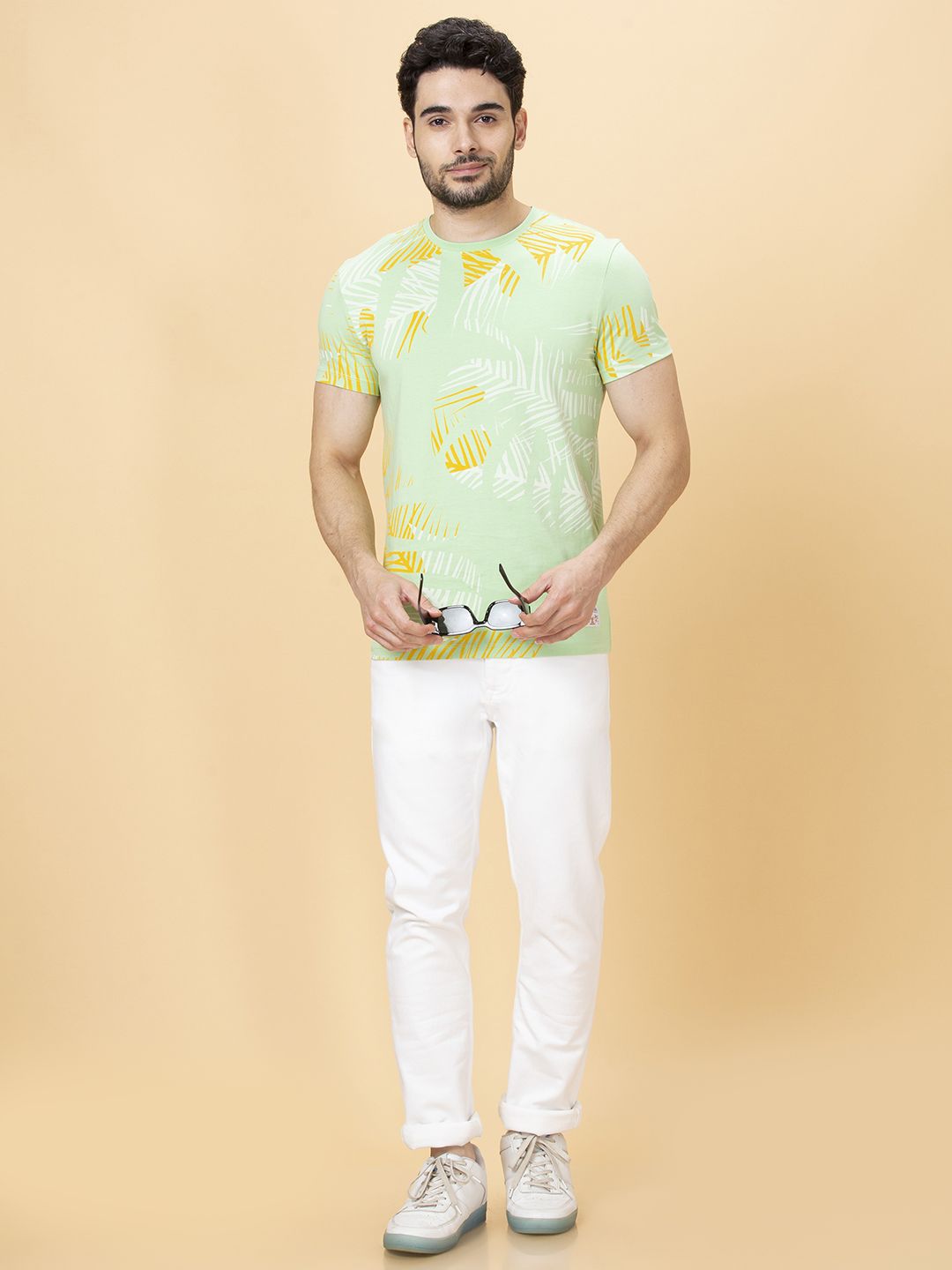 Being Human Men Round Neck Pure Cotton Printed T-shirt