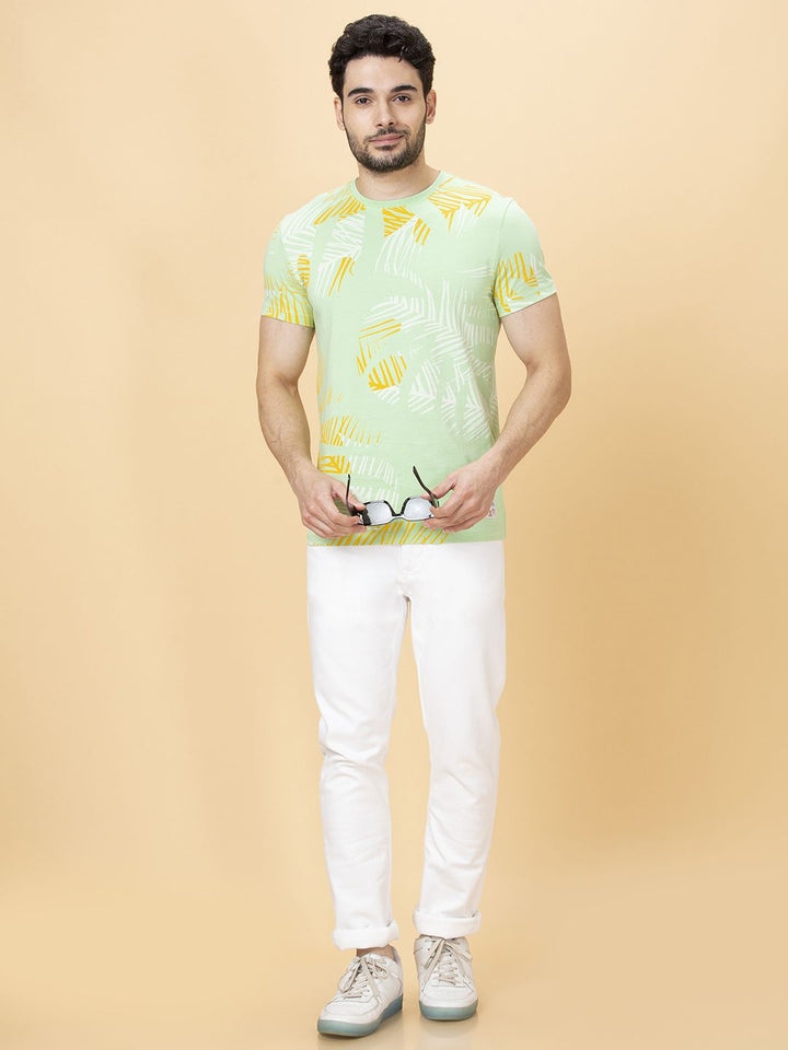 Being Human Men Round Neck Pure Cotton Printed T-shirt