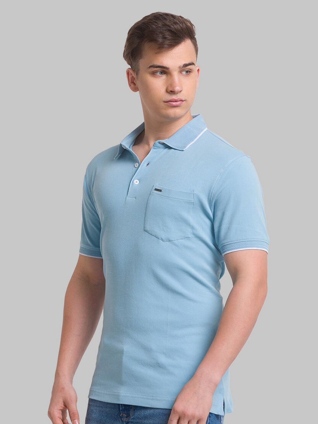 Park Avenue Men Polo Collar Organic Cotton T-shirt