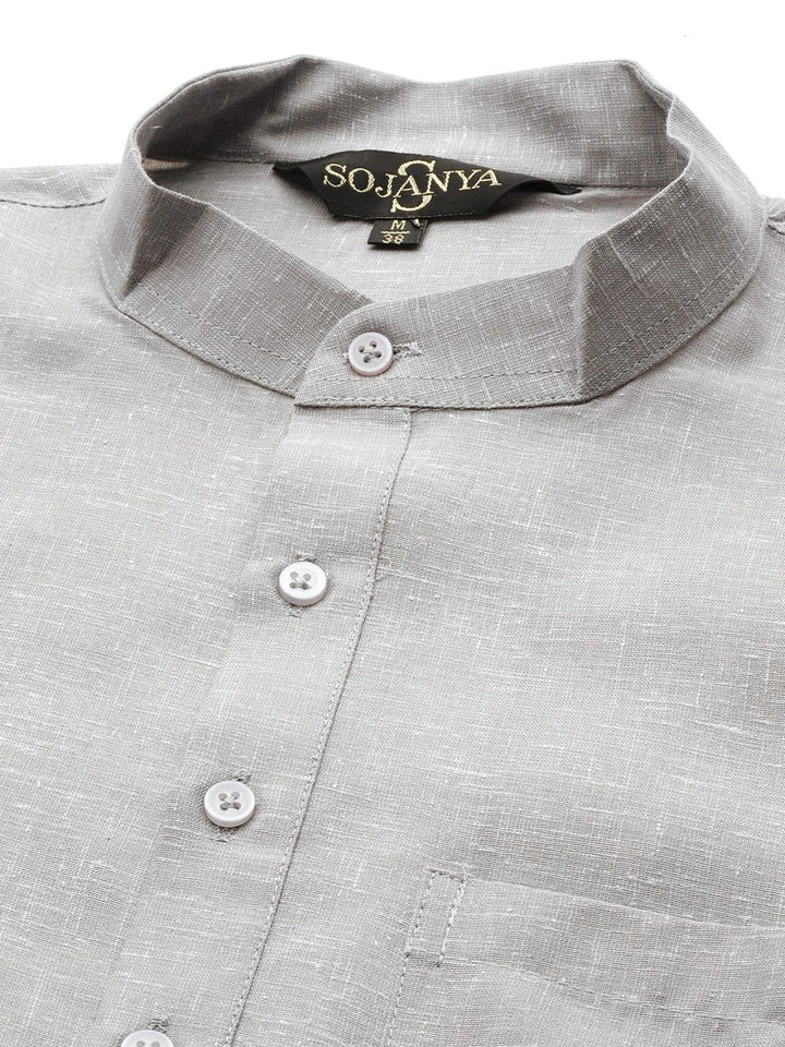 SOJANYA Kurta Lurus Kolar Mandarin Pejal
