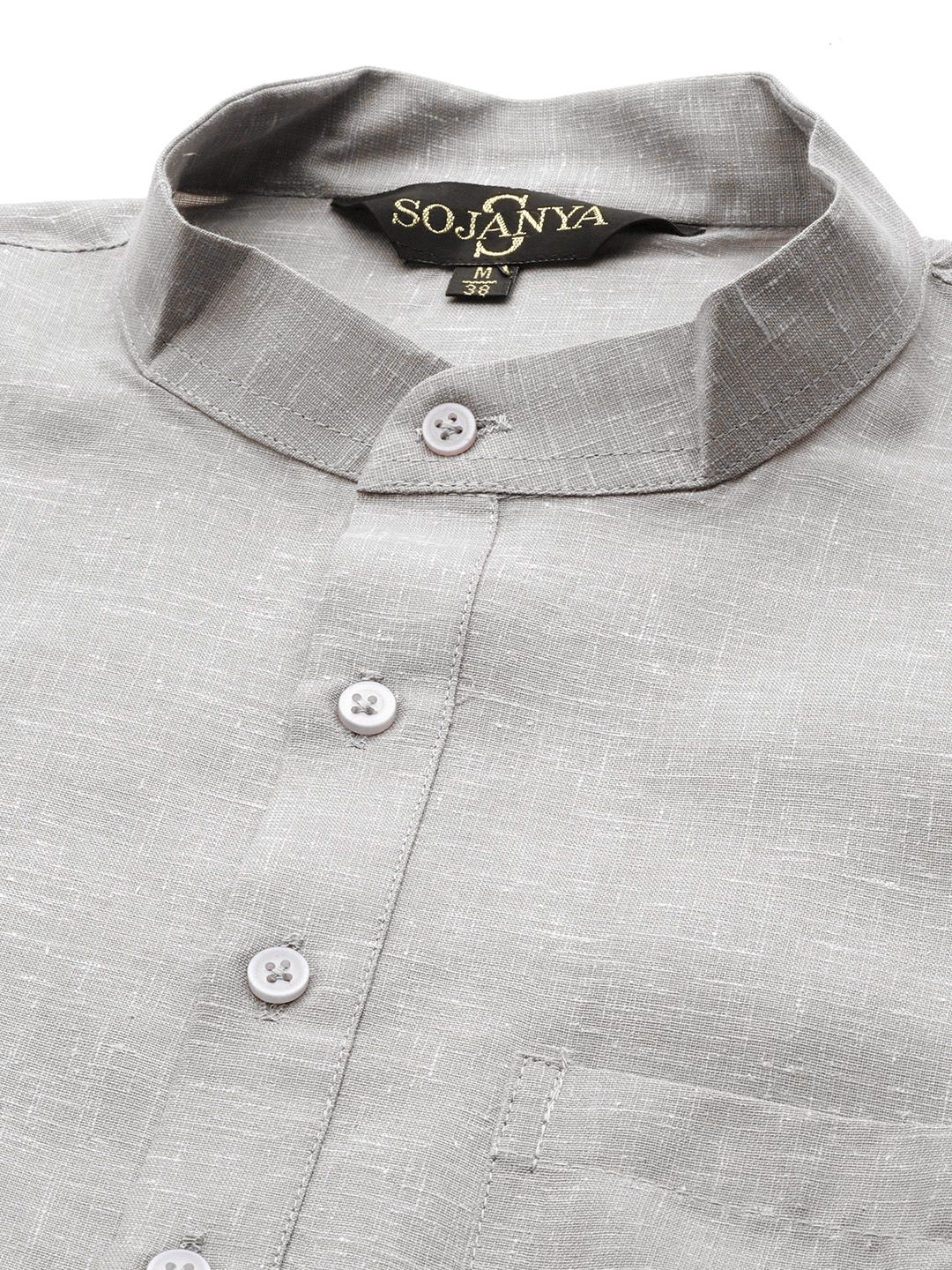 SOJANYA Kurta Lurus Kolar Mandarin Pejal