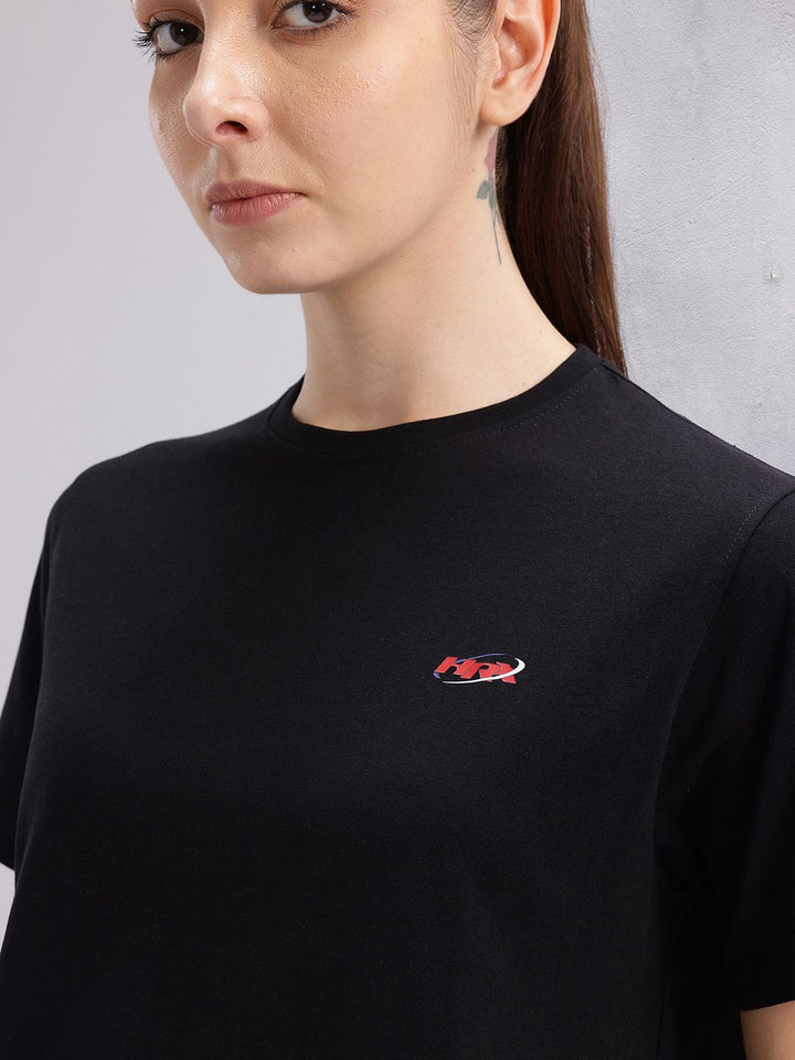 HRX by Hrithik Roshan Women Brand Logo Printed T-shirt