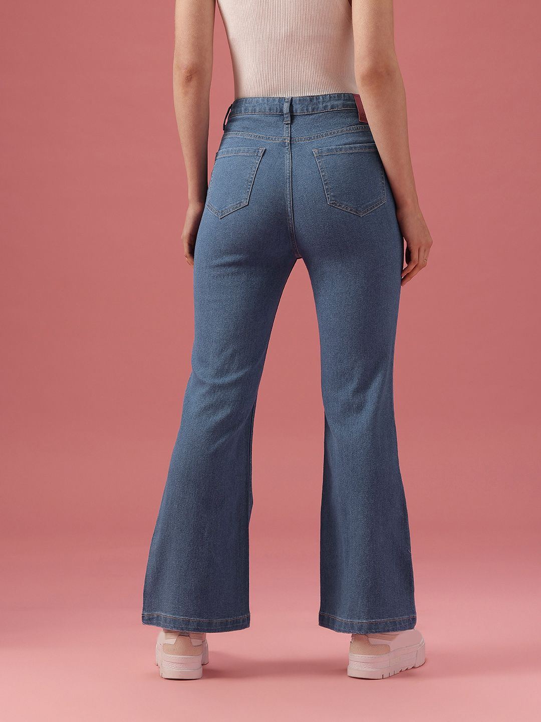 DressBerry Women Bootcut High-Rise Stretchable Jeans